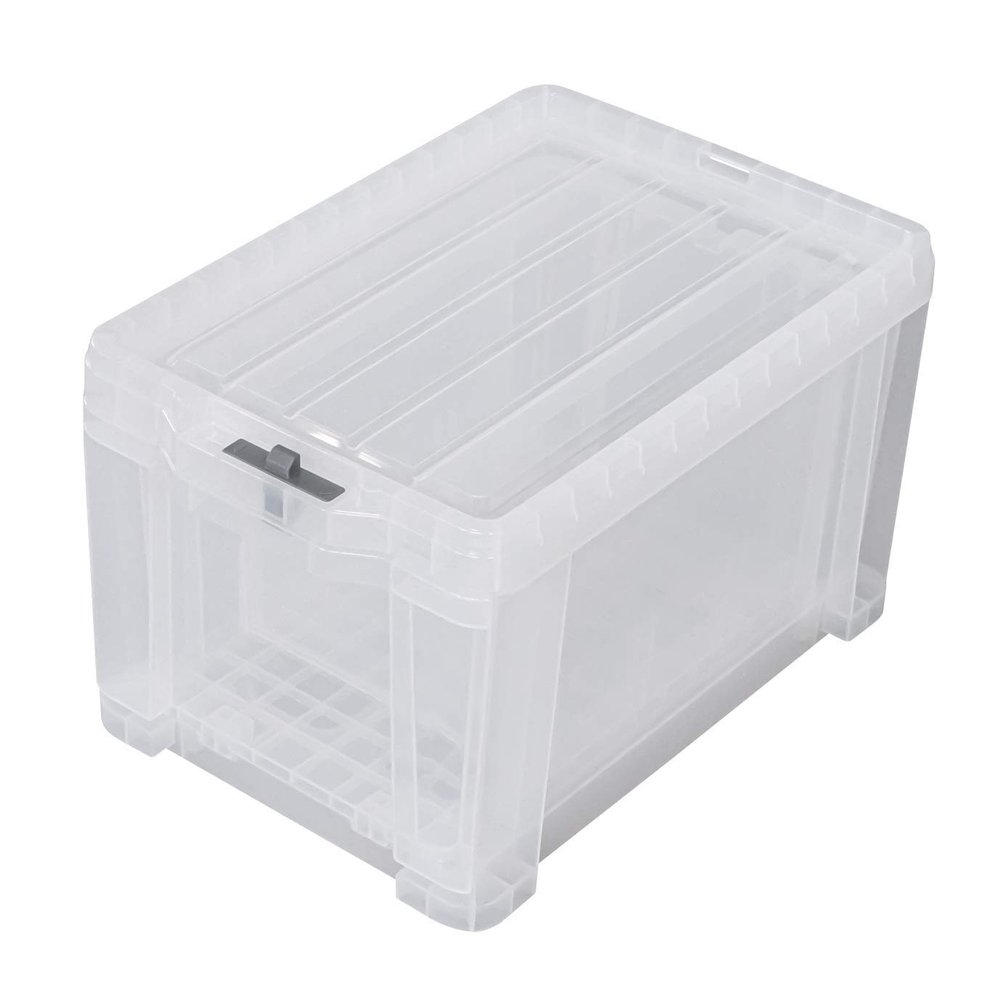 JEJ Astage Storage Box, Lock Stocker, 25, Clear, Width 11.4 x Depth 16.5 x Height 10.2 inches (29 x 42