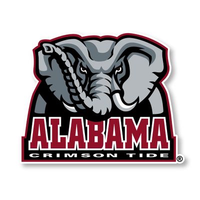 Alabama Crimson Tide 8 Inch Vinyl Mascot Decal Sticker Officially Licensed Collegiate Product