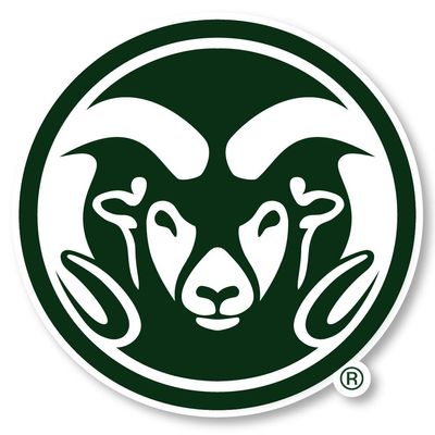Colorado State Rams 10 Inch Vinyl Mascot Decal Sticker Officially Licensed Collegiate Product