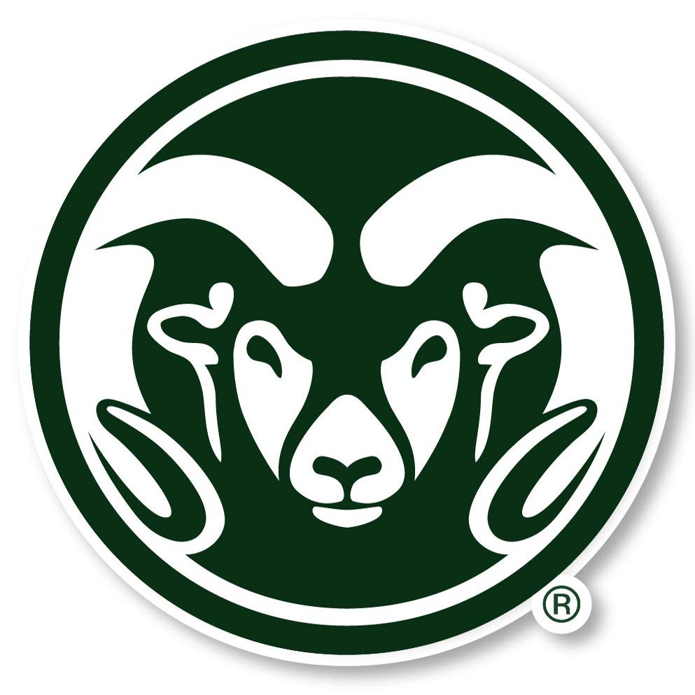 Colorado State Rams 10 Inch Vinyl Mascot Decal Sticker Officially Licensed Collegiate Product