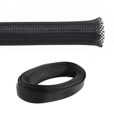 Kable Kontrol PET Expandable Braided Sleeving - 1/2 Inch - 100 Feet Long - Black Cable Sleeve Automotive Wire Loom, Cable Wrap, Cord Protector from Pets, Cable Management - Black