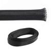 Kable Kontrol PET Expandable Braided Sleeving - 1/2 Inch - 100 Feet Long - Black Cable Sleeve Automotive Wire Loom, Cable Wrap, Cord Protector from Pets, Cable Management - Black view 1