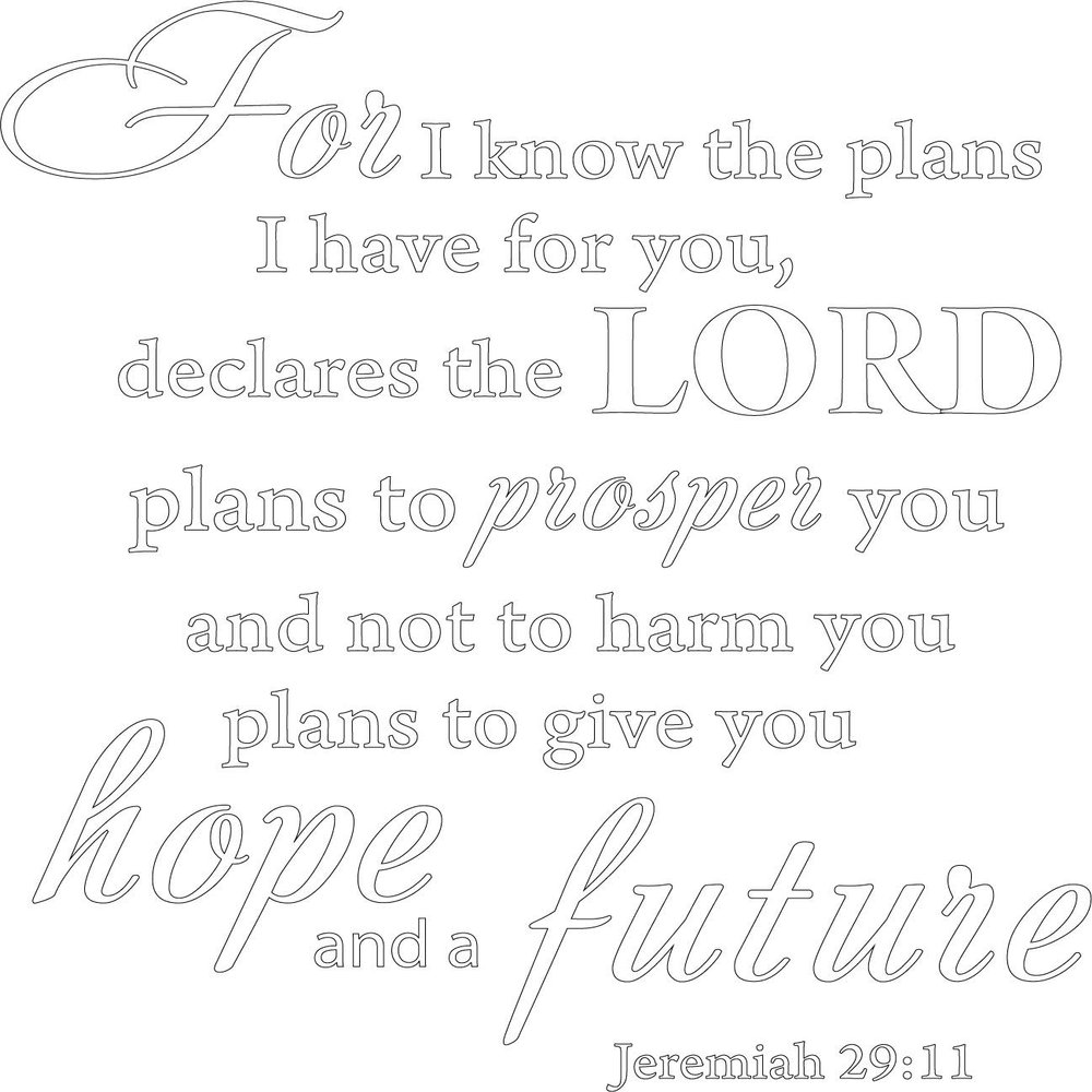 Decaltor Matte White 15" x14" for I Know The Plans I Have for You declares The Lord Jeremiah 29:11 Quotes Sayings Words Art Decor Lettering Vinyl Wall Art Inspirational Uplifting Bible