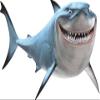 14 Inch Bruce The Shark Fish are Friends Removable Peel Self Stick Wall Decal Sticker Art Bathroom Kids Room Home Decor Boys Girls 14x9 inches Tall view 1