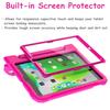 A ADENK Kids Case for iPad 10.2" 9th/8th/7th Generation 2021/2020/2019 - with Built-in Screen Protector, Shockproof Lightweight Handle Stand Kids Case for iPad 10.2" 2021 Latest Tablet Cover (Rose) view 2