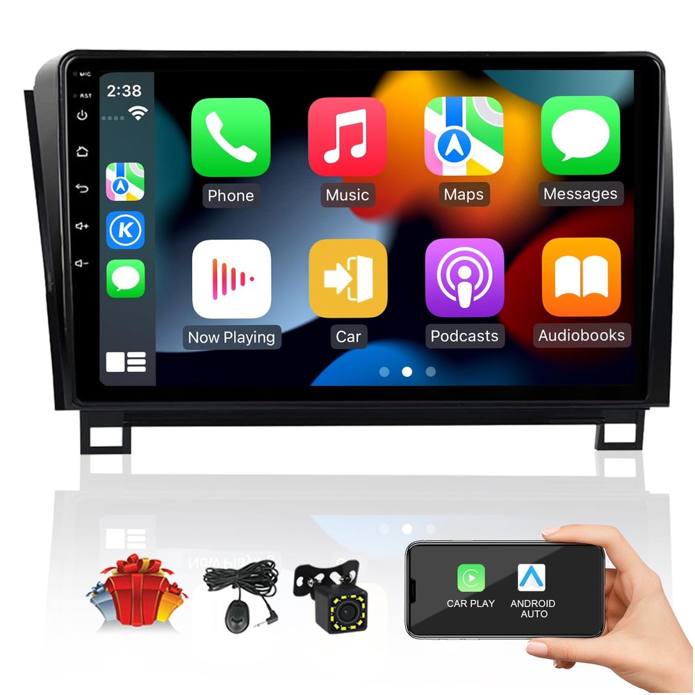 10.2 Inch Big Screen Car Stereo Radio GPS Navigation for Toyota Tundra 2007-2013 Sequoia 2008- Android Multimedia Player 8 Core 4G+64G Car Play in-Dash Kit Audio Video (Support JBL & Normal Speakers)