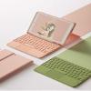 2020 New 8th Generation iPad 10.2 Keyboard case with touchpad with Apple Pencil Slot Smart flip Leather case Wireless Bluetooth Keyboard Magnetic Removable Keyboard (iPad 7/810.2, Dack Green) view 2