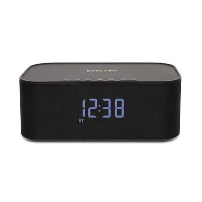 Explore Scientific Clock with Compatible with Bluetooth Speaker and Wireless Charge