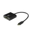 Ewent EW9825 USB-C to Displayport Cable, USB-C Displayport Cable Length 0,15m, 4K @ 60Hz USB-C Converter, Connect Additional Monitor to Laptop view 1