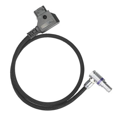 RED Komodo Right-Angle to D-tap&P-tap Cable Made with Super Soft Wire and Protected with Techflex Braid 18.1inches(Power Cable)