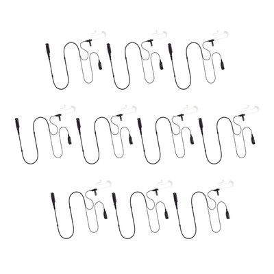 Bommeow 10 Pack BCT22PRO-S2 2-Wire Clear Coil Surveillance Kit for Sepura STP8000