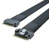 10Gtek 24G SlimSAS SFF-8654 to SFF-8654 Cable, 8i Internal Cable, SAS 4.0, 100-ohm, Compatible with Servers, Storage Systems, Workstations & High-Performance Computing, 1-m(3.28ft) view 1