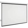 100" 4:3 80" x 60" Viewing Area Motorized Projector Screen with Remote Control Matte White view 1