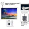 100" 4:3 80" x 60" Viewing Area Motorized Projector Screen with Remote Control Matte White view 2