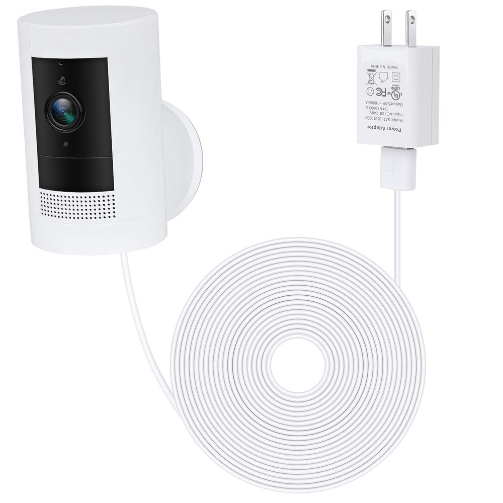 ALERTCAM Power Adapter for Stick Up Cam Battery(3rd Gen), with 30ft/9m Weatherproof Outdoor Cable Continuously Charge Your Camera, No Need to Change The Batteries