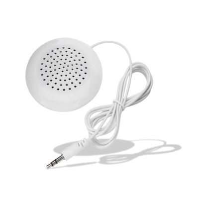 Lazmin112 Portable DIY Pillow Speaker,3.5mm Plug Mini Stereo Desktop Speaker for MP3, MP4,CD Player,Mobile Phone,Sound Amplifier,Computer Mobile Phone Music Audio Player,White