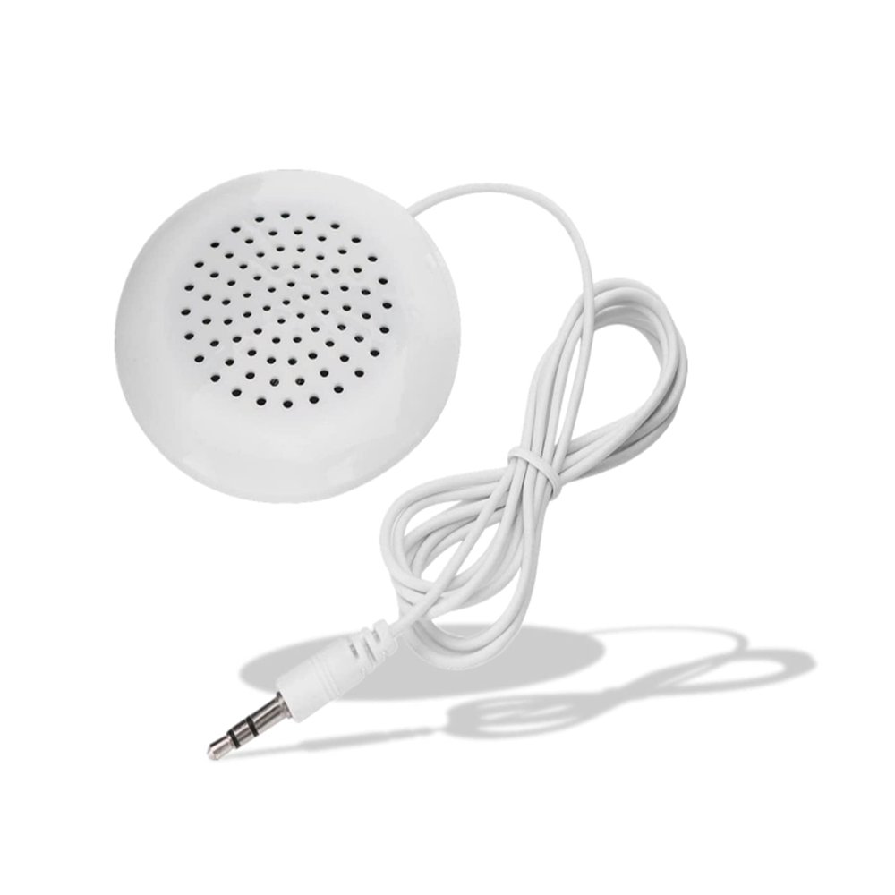 Lazmin112 Portable DIY Pillow Speaker,3.5mm Plug Mini Stereo Desktop Speaker for MP3, MP4,CD Player,Mobile Phone,Sound Amplifier,Computer Mobile Phone Music Audio Player,White