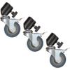 Impact Locking 3-Caster Set for 22mm Legs view 1