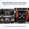 2026 New 12.1 Android Car Stereo Radio, Vertical Touch Screen GPS Navigation Head Unit, PX6 4GB RAM 64GB ROM, in-Dash Multimedia Player for GMC Yukon Sierra Chevy Tahoe Silverado Suburban Avalanche view 3