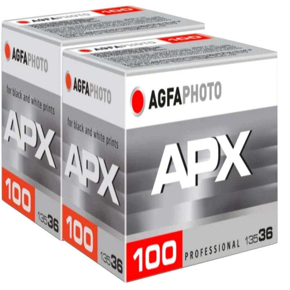 AgfaPhoto APX 100 AG6A1360-2 135-36 Negative Fim S/W Pack of 2