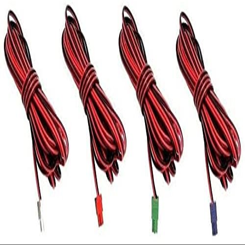 4X Speaker Woofer Sound Red Black Wires Cords Cables Compatible for Sony Home Cinema Theater