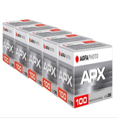 AgfaPhoto APX 100 135-36 AG6A1360-5 Negativfim B/W Pack of 5