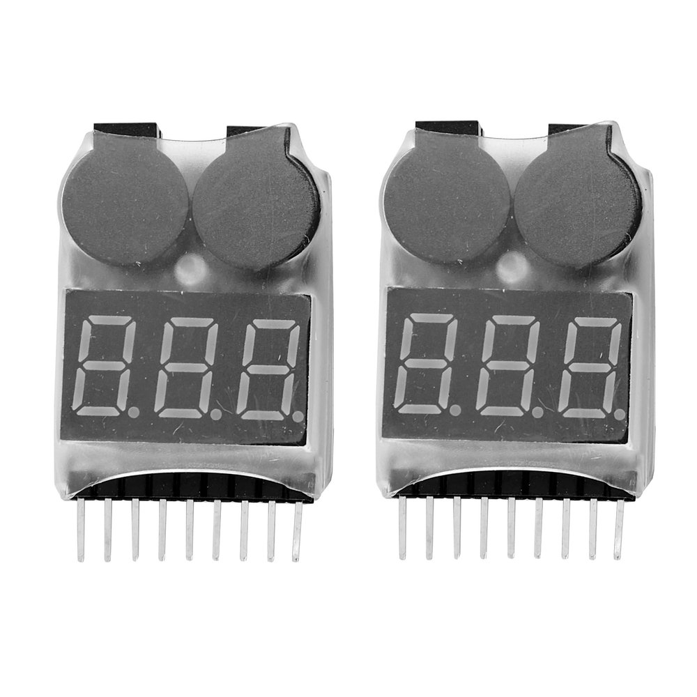 1-8s Lipo Battery Voltage Tester Low Voltage Buzzer Tester for RC Lipo Battery Pack