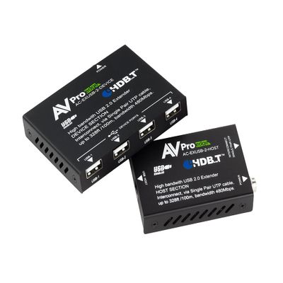 AVPro Edge AC-EXUSB-2-KIT USB 2.0 via HDBaseT 100 Meter Extender w/10-Year Warranty