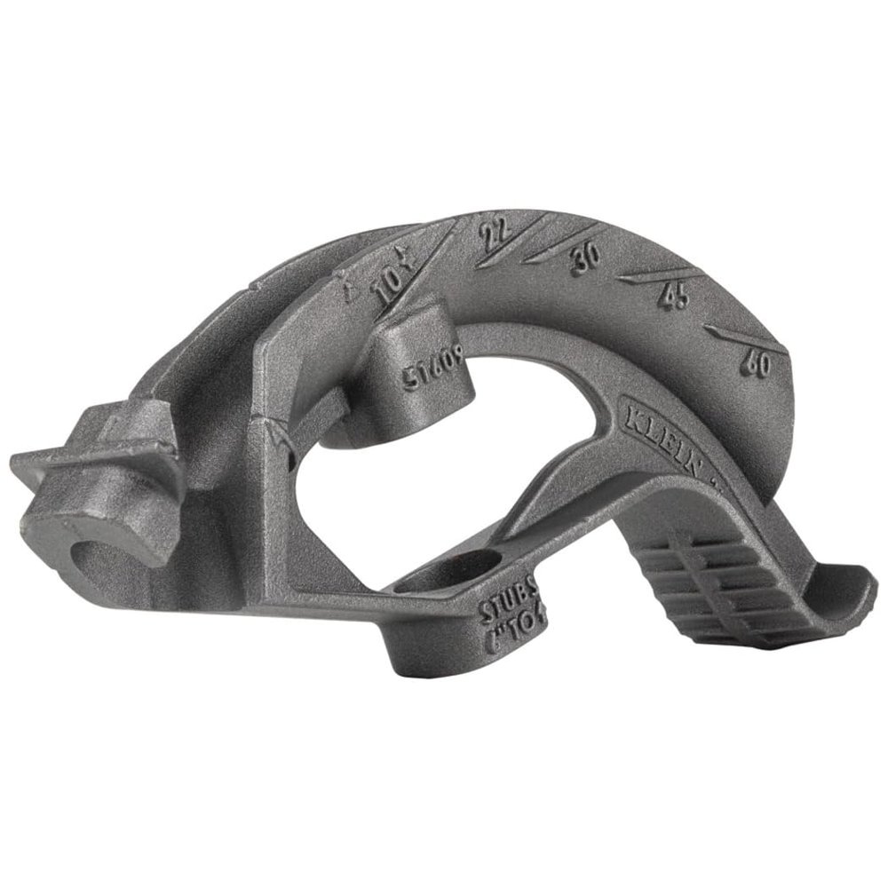 Klein Tools 51609 Iron Conduit Bender Head, Made in USA, for 3/4-Inch EMT or 1/2-Inch Rigid IMC, use with Klein Tools Angle Setter (Cat. No. 51612)