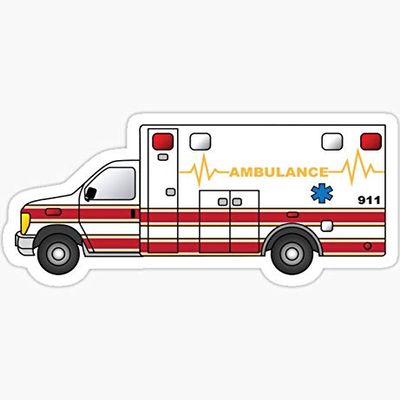 Ambulance - Sticker Graphic - Decal Sticker