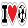 I Love Soccer - Sticker - DIe Cut Vinyl - Bright Print Sticker view 1