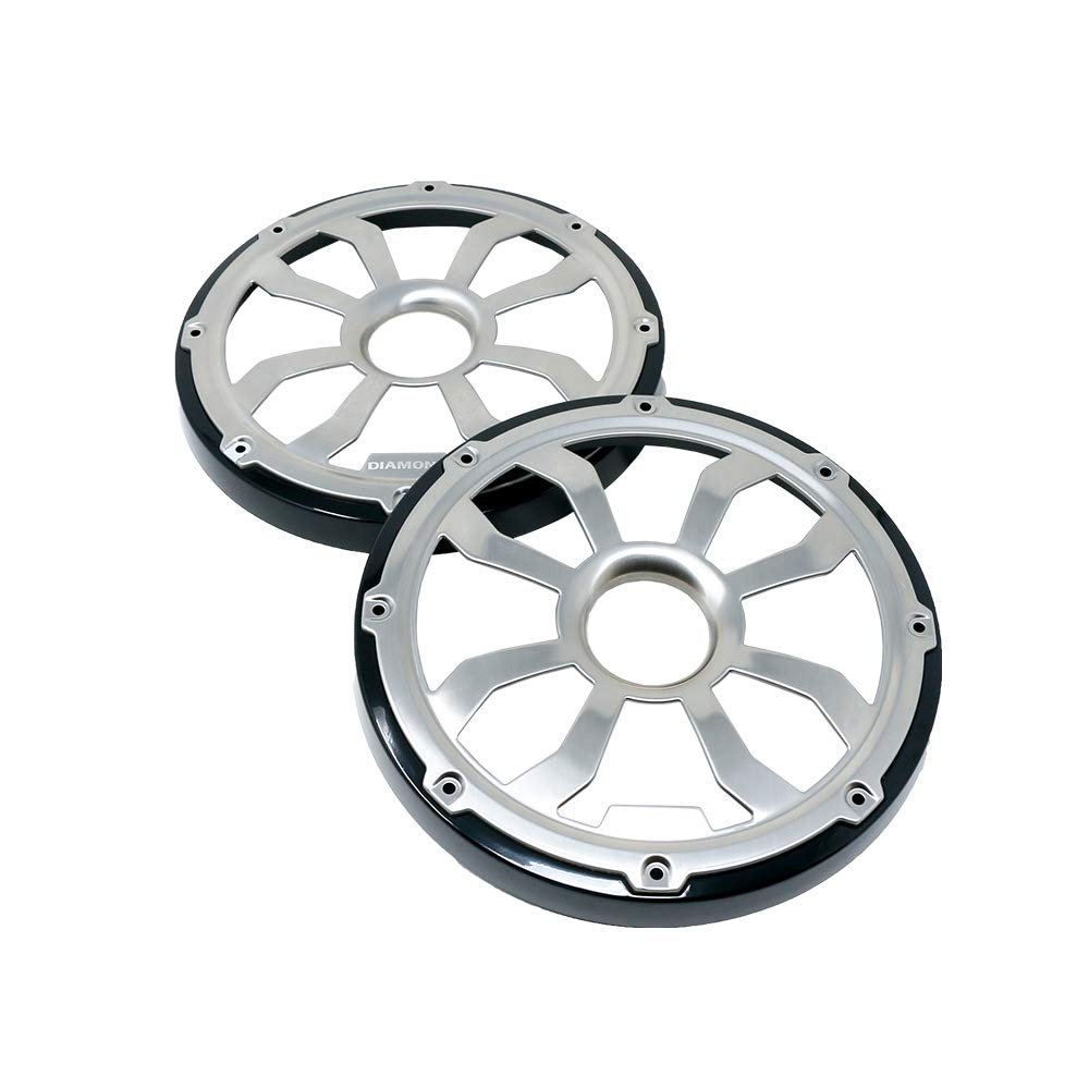 Diamond Audio HXM8FGB Motorsport 8 Elite Flush Mount Speaker Grills, Pair, Black