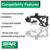Star Basement Sentry Water Powered Backup Sump Pump System (STWB140) Uses Water Pressure - No Electricity or Batteries Required, Automatically Self Activates in Emergency & Pumps up to 20 GPM view 4