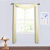 BalsaCircle 18 feet Champagne Sheer Organza Curtain Panel Backdrop Drape - Wedding Ceremony Reception Party Home Decorations Supplies view 2