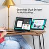 SideTrak Swivel 14" Attachable Portable Monitor Extender, FHD TFT Laptop Dual Screen with Kickstand + Unique Swivel Hinge, Compatible with Mac, PC, Chrome, Powered by USB/Mini HDMI Port (Black) view 3