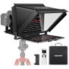 NEEWER X12 14 inch Aluminum Alloy Teleprompter for iPad Tablet Smartphone DSLR Cameras with Remote Control, Carry Case, APP Compatible with iOS/Android for Online Teaching/Vlogger/Live Streaming view 1