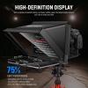 NEEWER X12 14 inch Aluminum Alloy Teleprompter for iPad Tablet Smartphone DSLR Cameras with Remote Control, Carry Case, APP Compatible with iOS/Android for Online Teaching/Vlogger/Live Streaming view 3