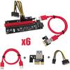 6 Pack GPU Riser Latest V009S ALB Vendor PCIE Riser 6 PIN + MOLEX GPU Mining ETH view 4