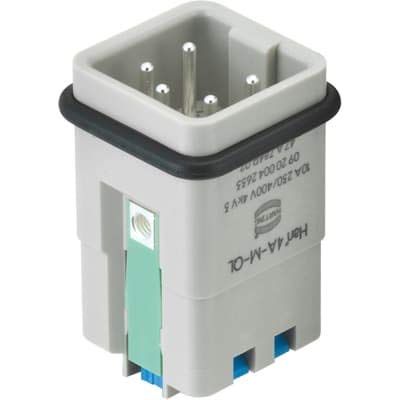 09200042634, Heavy Duty Power Connectors Han 4A - Male Quick Lock 1,5mm