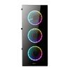 Bgears b-Voguish-RGB Gaming PC ATX case, Include: 6 x 120mm ARGB Fans, 1 x 10 Fans Controller, 1 x Remote Controller, USB3.0, Support up to EATX Motherboard, Support Graphic Card up to 380mm Long view 2