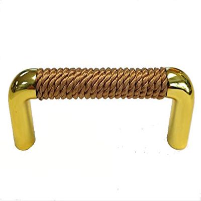 Nautiluxe Nautical Rope Drawer Pull (Gold/Natural)