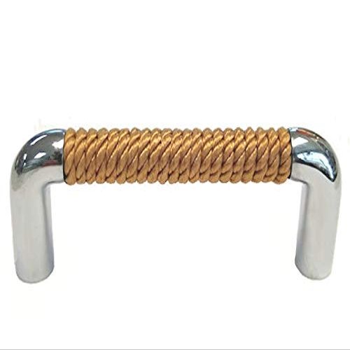 Nautiluxe Nautical Rope Drawer Pull (Chrome/Natural)