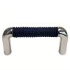 Nautiluxe Nautical Rope Drawer Pull (Chrome/Navy Blue) view 1