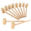 10Pack Small Wooden Hammers for Breakable Chocolate Heart, Valentine's Day view 1