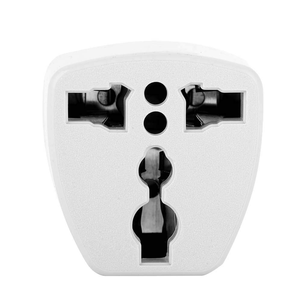 Evonecy Power Plug, EU/UK/AU to USA 1 Pack Plastic Power Adapter, Universal for USA Canada