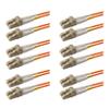 SpeedyFiberTX - 6-Pack 10 Meter Multimode OM1 62.5/125 Fiber Optic Patch Cable, Duplex LC to LC, Slim Zipcord OFNR Cable Jacket view 1