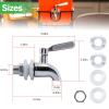 hgzaccompany Stainless Steel Spigot For Drink Dispenser, Replacement Metal Spigot For Beverage Dispenser, Water Dispenser Faucet,Metal Spout. view 2