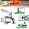 hgzaccompany Stainless Steel Spigot For Drink Dispenser, Replacement Metal Spigot For Beverage Dispenser, Water Dispenser Faucet,Metal Spout. view 4