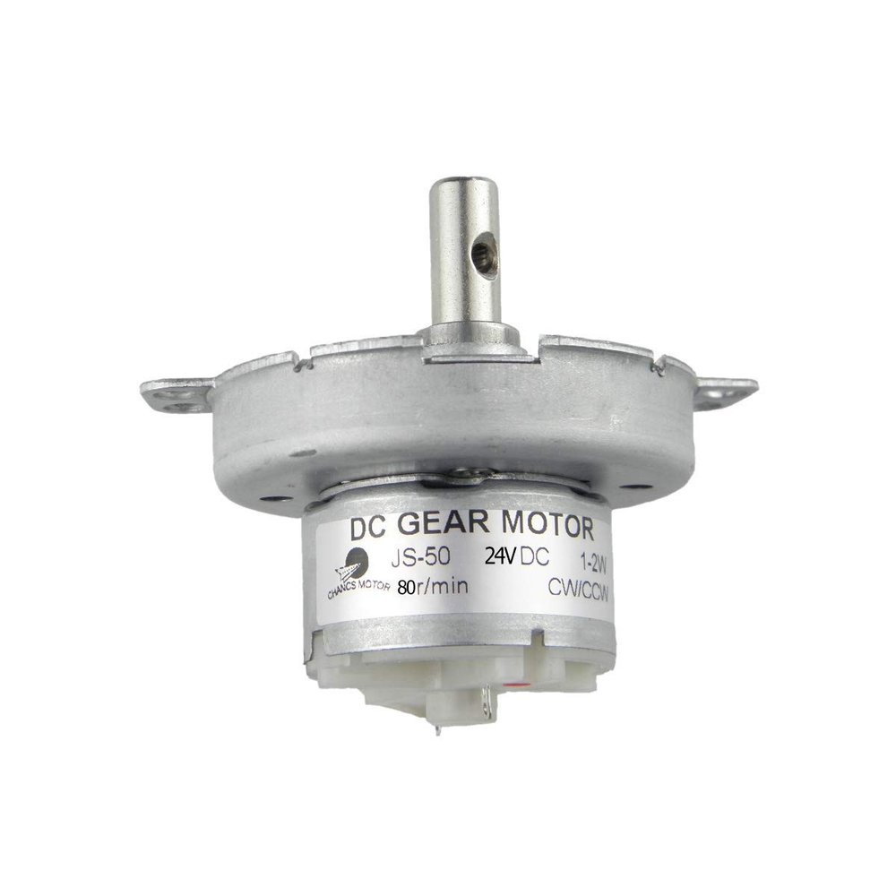 CHANCS JS-50 24V 80RPM DC Gear Motor Speed Reduction Large Torque Rotating Display Stand Dedicated