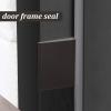 Jetec 14 Pieces Door Corner Seals Self Adhesive Exterior Door Frame Seal Weather Stripping Corner Pad Foam Draft Stopper Gap Filler Bottom for Weather Protection, Isolation of Noise(Black) view 4